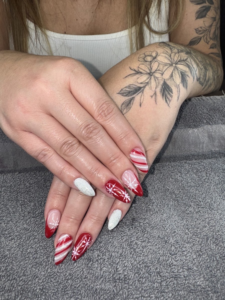 Hand-painted custom nail art